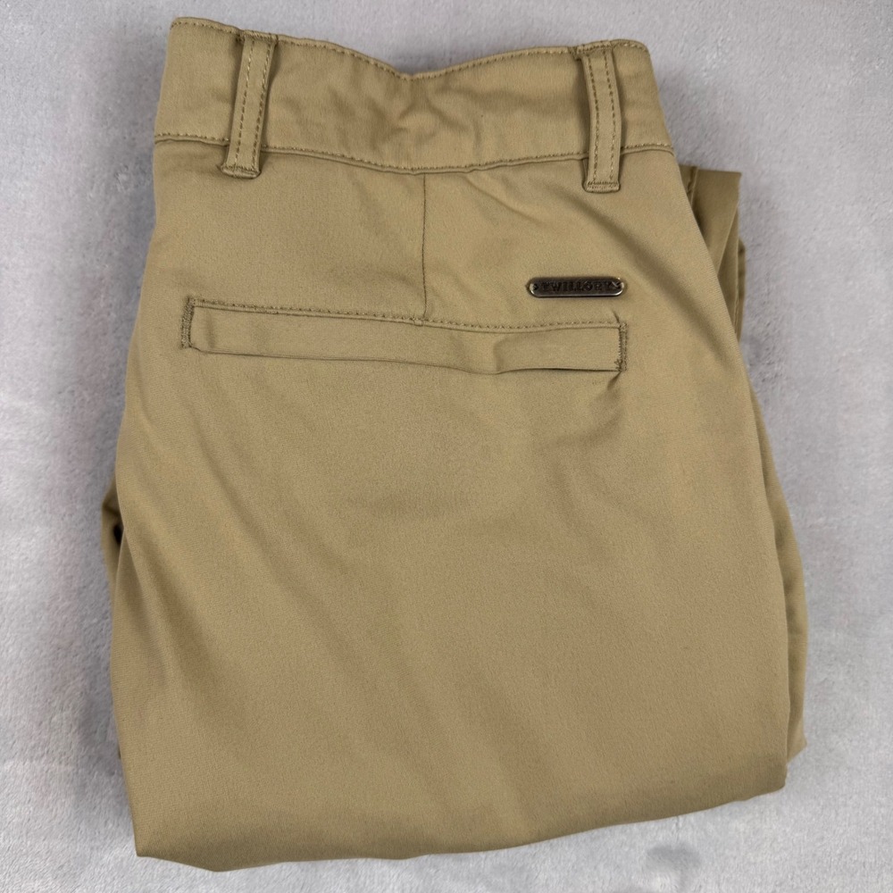 Twillory Technical Fabric Tailored Fit Performance Pants Mens 30 Khaki